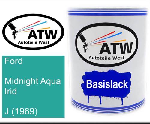 Ford, Midnight Aqua Irid, J (1969): 1L Lackdose, von ATW Autoteile West.